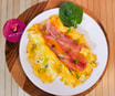 Cheese + Bacon Omlette